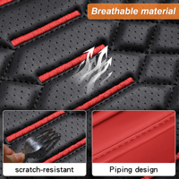 FXAP Housses de siège de voiture élégantes en cuir PU pour Ford Mustang Chevy Camaro Dodge Challenger Ensemble complet universel