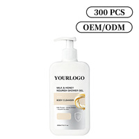 Gel Douche Hydratant et Nourrissant au Lait et Extrait de Miel, Personnalisé en Usine, pour Peaux Sèches, 500ml - Meilleure Vente