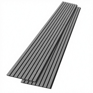Panneau mural acoustique en MDF au design traditionnel, insonorisant, en lattes de <span class=keywords><strong>bois</strong></span>, imperméable et ignifuge pour chambre à coucher 60x240cm - Product Image 6