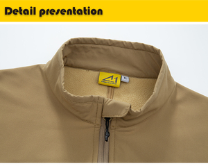 Chaqueta Larga Impermeable para Hombre A-1, con Capucha y Cierre de Cremallera, Transpirable, de Poliéster Tejido, para Senderismo al Aire Libre - Product Image 5
