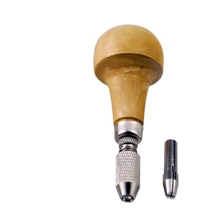 Manico in Legno per Orafo con Mandrino a 3 Griffe da 1 mm, 2,35 mm, 3 mm, Morsa a Spillo per Zigrinatura e Orologeria - Product Image 5