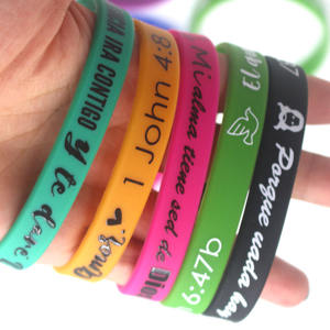 Venta caliente Biblia <span class=keywords><strong>española</strong></span> cita religiosa pulsera <span class=keywords><strong>de</strong></span> silicona adulto fe oración pulsera <span class=keywords><strong>de</strong></span> silicona - Product Image 4