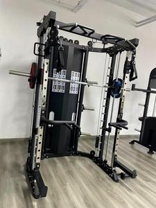 Equipo de gimnasio interior comercial Máquinas de selección de carga de PIN unisex con estante Máquina Smith multifuncional - Product Image 2