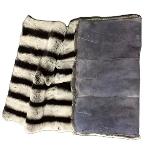 MWFur Fashion Raw Material Rex Rabbit Skin Plate Chinchilla Colors Fashion Homes A Grade Quality Rex Rabbit Skin Plates