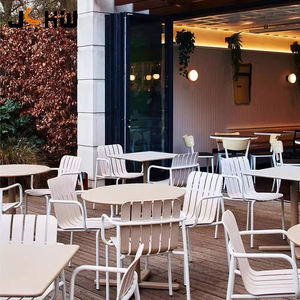 Set di Tavoli e Sedie in Alluminio Stile Francese Semplice per Ristoranti, Giardini, Caffè e Sale da Pranzo - Product Image 5