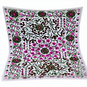 ผ้าห่มปูเตียงลายดอกไม้ปักแบบซูซานี ผลิตจากผ้าฝ้าย 100% เป็นมิตรกับสิ่งแวดล้อม ตกแต่งบ้าน ขนาดสั่งทำได้ 400TC - Product Image 1