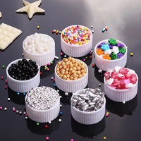 130g bunte gemischte Kuchen Streu sel essbare Zucker perlen Zucker perlen für Candy Cupcake Dekorations zubehör