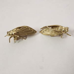 Venta al por mayor de fábrica: Tiradores de latón macizo decorativos con diseño de cicaña para gabinetes, herrajes para muebles con forma de insecto, tiradores de cajones. - Product Image 4