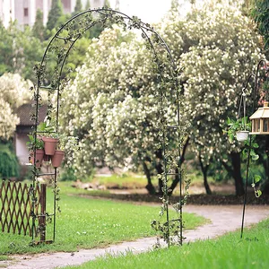 Chinese Practical Metal Tube Iron Garden Rose Arch Gate Sale Trellis Arches