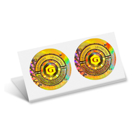 Op maat gemaakte etiket stickers, waterdicht, 3D laser holografische merkstickers, dynamische QR-code beveiligingslabels