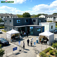 Maisons modulaires en conteneurs personnalisées par le fabricant, 20 pieds, 40 pieds, assemblage rapide, logement pour travailleurs, maison en conteneur extensible