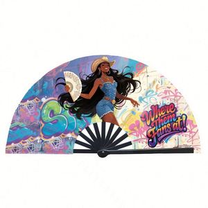 Custom Carved Portable Bamboo <b>Handheld</b> <b>Fans</b> - Product Image 6