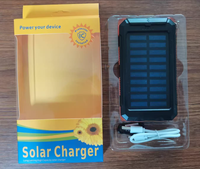 20000mah Étanche Double Banque D'énergie Solaire Portable Sans Fil Chargeur Panneaux 10000mah Mini Banque D'énergie 100000 Mah Capacité
