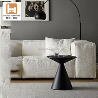 Petite table basse ronde moderne pliable en fer avec personnalité Art Touch meubles de salon canapé Tables d'appoint d'angle