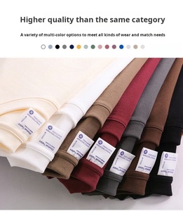 Quá Khổ 100% cotton 400 GSM nặng T-Shirt cho nam giới-Biểu tượng tùy chỉnh bán sỉ-có sẵn trong màu trắng và màu đen vải dệt kim - Product Image 2