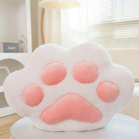 Coussin chauffe-mains en peluche patte de chat mignon 3-en-1