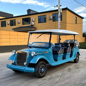 Voiture de tourisme vintage haut de gamme bleu ciel avec toit blanc, faible bruit, design élégant et épuré, fiable et abordable - Product Image 5
