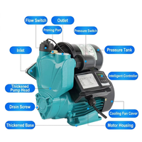 Pompa Booster Otomatis 220V Tugas Berat 1.5kW untuk Pasokan Air Rumah Tangga & Irigasi Kecil dari Besi & Baja Tahan Karat