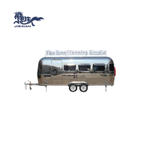 Mini caravane de camping de luxe en plein air JX-BT580SS remorque de camping-car tout-terrain avec toilette de salle de bain pour voyage de fourgonnette tout-terrain