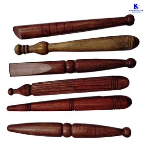 K-Star KJ6 Acupressure Jimmy Wooden Set de 6 outils professionnels de thérapie par acupression pour le massage corporel - Product Image 1