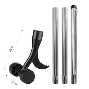 Désherbeur de jardin avec roues à roulettes, lame dentelée en acier à haute teneur en carbone pour le desserrage du sol et l'élimination des mauvaises herbes - Product Image 2