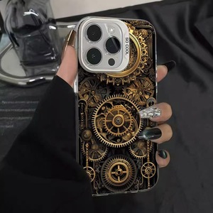 Ingranaggio oro stampa fotografica placcato argento chiave TPU PC custodia <span class=keywords><strong>per</strong></span> telefono cellulare <span class=keywords><strong>per</strong></span> <span class=keywords><strong>Iphone</strong></span> X Xr Xs Max 11 12 13 14 15 16 17 aria - Product Image 6
