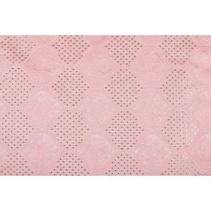 Tissu brocart en soie brute rose pâle Triloki, brodé, poids moyen, pour robe de mariée, vêtements, vendu au mètre - Product Image 2