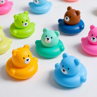 Personnalisation acceptée jouet de piscine amusant d'été baignoire canards en caoutchouc grinçants ours doux jouets de bain