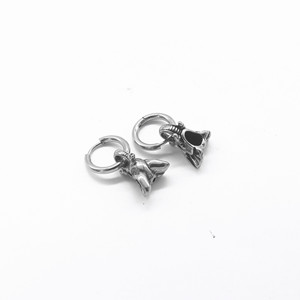 Pendientes de clip con forma de elefante de Yunnique, de acero de titanio, unisex, con diseño geométrico, joyería de moda - Product Image 2