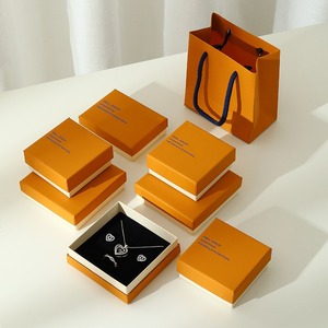 Boîte à tiroir en papier gaufré recyclable personnalisée, boîte cadeau rigide de luxe avec fermeture magnétique pour le rangement de bijoux, bagues, colliers, bracelets - Product Image 3