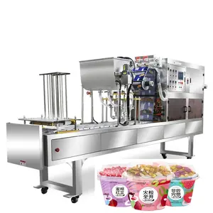 Automatic Granule Cup Filler And Sealer Small Communion Cup Water Cup Filling And Sealing Machine