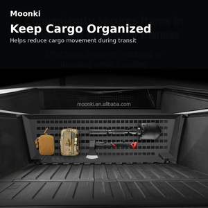 Séparateur de cargaison Cybertruck, organisateur de benne de camion modulaire, panneau MOLLE en alliage d'aluminium pour outils, équipement de camping et de sport - Product Image 5