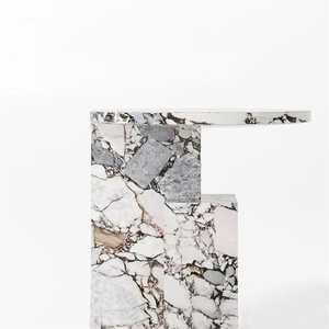 Table d'appoint en marbre Calacatta populaire Table d'appoint en marbre de luxe <span class=keywords><strong>Vitali</strong></span> Calcatta pour la décoration intérieure - Product Image 6