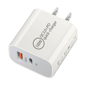 Hot Sale PD 18W EU AU Specification Charger with QC3.0 & PD Type-C Port Short Circuit Protection for Mobile Phones - Product Image 1