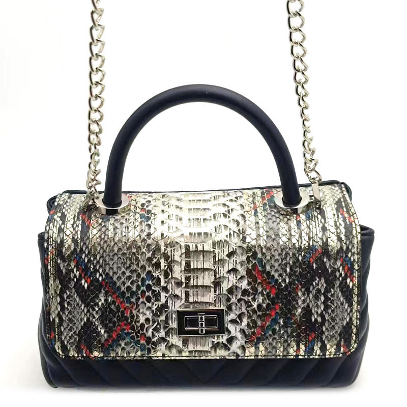 Customized Python Lady Bag Designer Style Women Bags Brand Name Leather  Handbag Leather Purse for Women Exotic Skin Tote