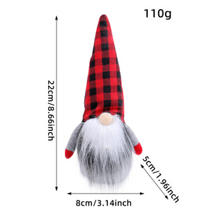 Décorations de Noël Gnomes Faits Main, Père Noël <span class=keywords><strong>Scandinave</strong></span> Tomte en Peluche, Ornements de Table de Noël, Décoration de Noël Gnome - Product Image 5