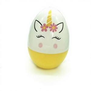 Grand œuf de Pâques licorne de Taizhou, 25 cm, vente <span class=keywords><strong>en</strong></span> <span class=keywords><strong>gros</strong></span> d'usine, ouverture et fermeture, <span class=keywords><strong>plastique</strong></span> PP, cadeau DIY pour enfants, pour mariage et anniversaire - Product Image 1