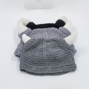 Gorro Unisex para Niños Hecho a Mano con Bordado 3D en Crochet, 100% Acrílico |   Diseño de animales lindos dibujados a mano, ajuste adaptable, uso diario al aire libre, bajo costo - Product Image 2