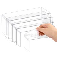 Vente en gros d'usine de supports d'affichage acryliques clairs et solides personnalisés à forte forte publicité acrylique support acrylique présentoir