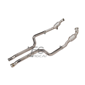 Downpipe di Scarico OEM ad Alto Flusso per Mercedes-Benz W218 CLS300 CLS400 CLS450 3.0T in Acciaio Inox 304 con Isolamento - Aggiornamento Tubo di Scarico Auto - Product Image 4