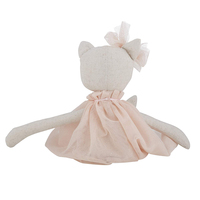 Peluche chat super douce personnalisée en usine avec doublure en maille, couverture pour tout-petits et filles
