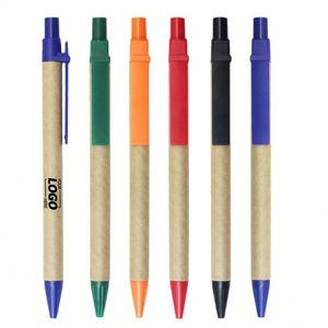 Custom Friendly Retractable Ballpoint Pens - Medium Point Black Ink Click Pens for <b>Journaling</b>, Writing & Office Supplies - Product Image 1