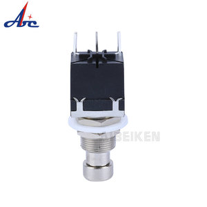 Interruptor Momentáneo Tipo M para Guitarra Eléctrica, Botón de Encendido ON-(ON), Interruptor de Pedal Metálico para Efectos de Guitarra, 3 Pines, SPST - Product Image 4