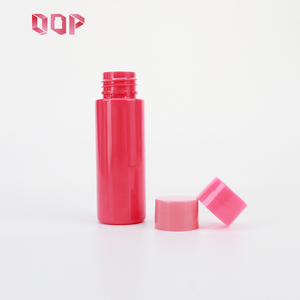 Flacon cosmétique PET rose rouge 30ml 60ml 100ml pour shampoing, après-shampoing, sérum – Bouteille haute avec bouchon à vis, couleur et logo personnalisables - Product Image 1