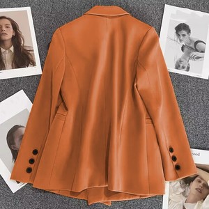<span class=keywords><strong>Blazer</strong></span> Tendance pour Femme, Haut Cardigan à Col Rabattu et Poches, Veste Décontractée Manches Longues Slim Printemps Automne - Product Image 3