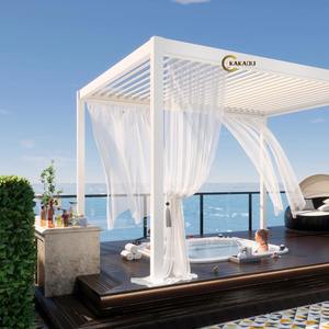 Kit de pergola de jardin extérieur Kakadu 694-140M 3x3, structure en alliage d'aluminium, facile à assembler, fonctionnalités électriques pour application sur balcon - Product Image 6