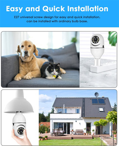 กล้องหลอดไฟไร้สาย <span class=keywords><strong>YCC365</strong></span> <span class=keywords><strong>Plus</strong></span> 2.4GHz WiFi กล้องซ็อกเก็ต 360 องศา ความละเอียด 1080p กล้องพาโนรามาอัจฉริยะสำหรับความปลอดภัยภายในบ้าน - Product Image 2