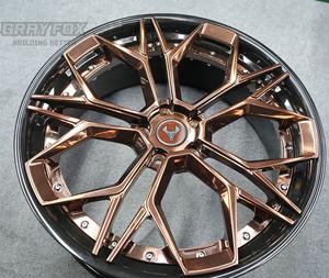 GRAYFOX Custom 2-Piece Lip <span class=keywords><strong>champagne</strong></span> gold 17-22 Inch 5X112 5x120 Forged Wheel pour BMW Land Rover Porsche <span class=keywords><strong>Ferrari</strong></span> Benz Volkswagen - Product Image 3