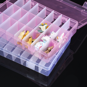 Vente en gros plastique transparent 24 compartiments <span class=keywords><strong>petite</strong></span> boîte <span class=keywords><strong>de</strong></span> rangement organisateur bacs <span class=keywords><strong>de</strong></span> <span class=keywords><strong>tri</strong></span> PP Solution <span class=keywords><strong>de</strong></span> stockage populaire - Product Image 4