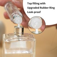Flacon pulvérisateur de parfum de voyage rechargeable de 10 ml, en verre, à remplissage par le haut, pour reconditionnement de parfums